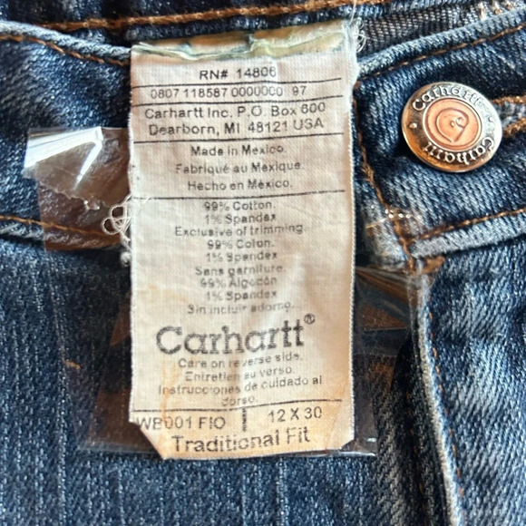 Carhartt Women’s Traditional Fit 12X30 Jeans - Picture 4 of 7